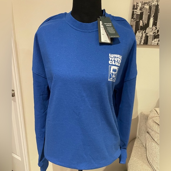 NWT Only & Sons UNISEX Sweatshirt 'Toby' in
Royal Blue - Picture 9 of 13